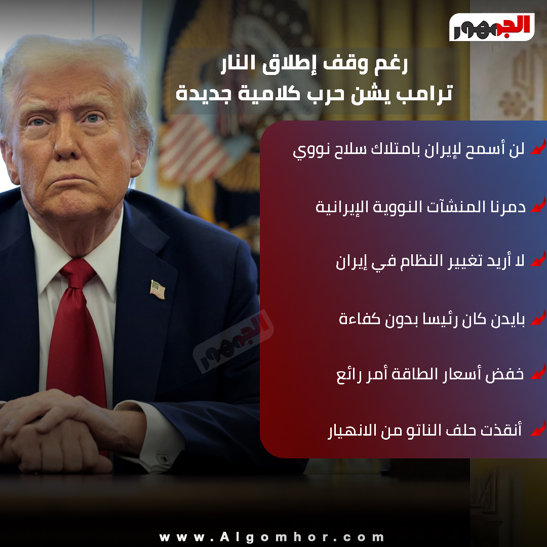 ترامب: بايدن كان رئيسا بدون كفاءة.. ولا أريد تغيير النظام في إيران #إيران 