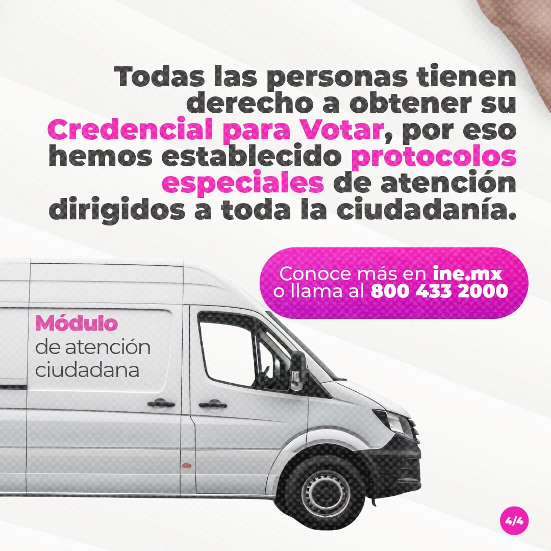 🏠Si no puedes acudir al módulo por una limitación física, el INE va a tu casa👉 ine.mx/credencial/