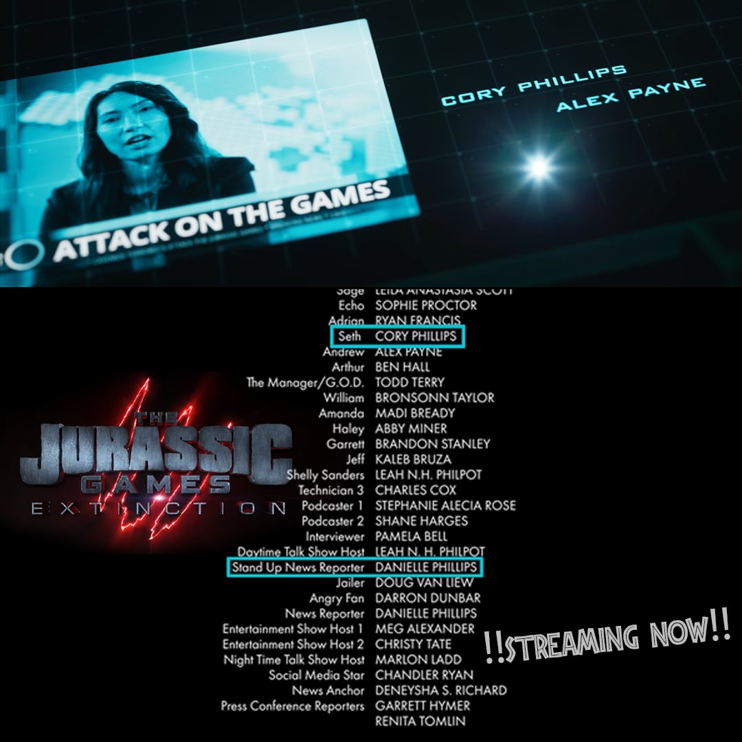 IT'S OUT NOW!! Just a kid with a flaming katana and some raptors to fight 😎🦖🔥
Coolest part? I got to be in a movie with my wife <a href="/danielleyoshiko/">Danielle Yoshiko Phillips</a> .
Streaming starts TODAY — more soon!
Find where to watch:

 thejurassicgames.com

#jurassicgames #actorlife