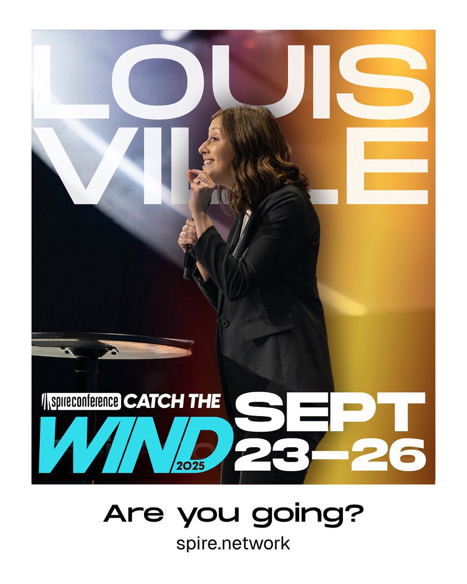 CATCH THE WIND ⛵️💨

SpireConference 2025… are you ready for it? We are counting down the days until we gather in Louisville from September 23-25 🙌

We have some incredible opportunities to grow with one another this year! Get your tickets now!

spire.network/more-info