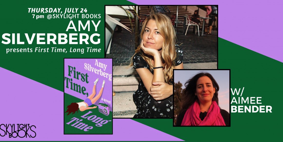 Amy Silverberg (@amysilverberg) on Twitter photo LA! Come see me in conversation about my debut novel with <a href="/AimeeBender/">Aimee Bender</a> on July 24th at 7 pm LA! Come see me in conversation about my debut novel with <a href="/AimeeBender/">Aimee Bender</a> on July 24th at 7 pm
