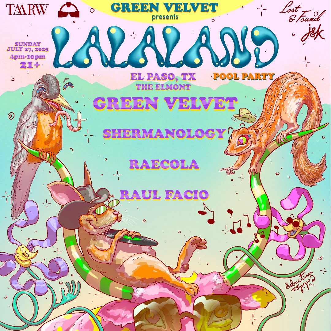 GreenVelvet_'s tweet image. Elmont, we’re coming in HOT 🔥
LALALAND lands Sunday, July 27 w/ @shermanology , @Raecola & @raulfaciomusic 🤠Tickets ➡️ linktr.ee/officialgreenv…