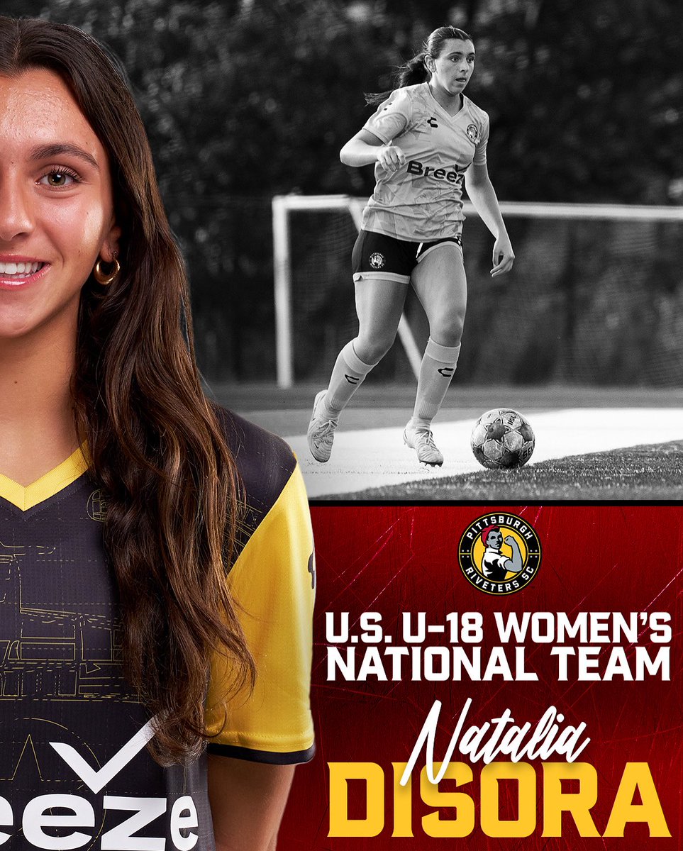 Pittsburgh Riveters SC (@riveterssc) on Twitter photo Congrats to Natalia for being invited to the <a href="/USYNT/">U.S. Soccer YNT</a> U-18 Women's National Team training camp! 💪 So proud of you, Natalia! 👏
#RivetersRise Congrats to Natalia for being invited to the <a href="/USYNT/">U.S. Soccer YNT</a> U-18 Women's National Team training camp! 💪 So proud of you, Natalia! 👏
#RivetersRise