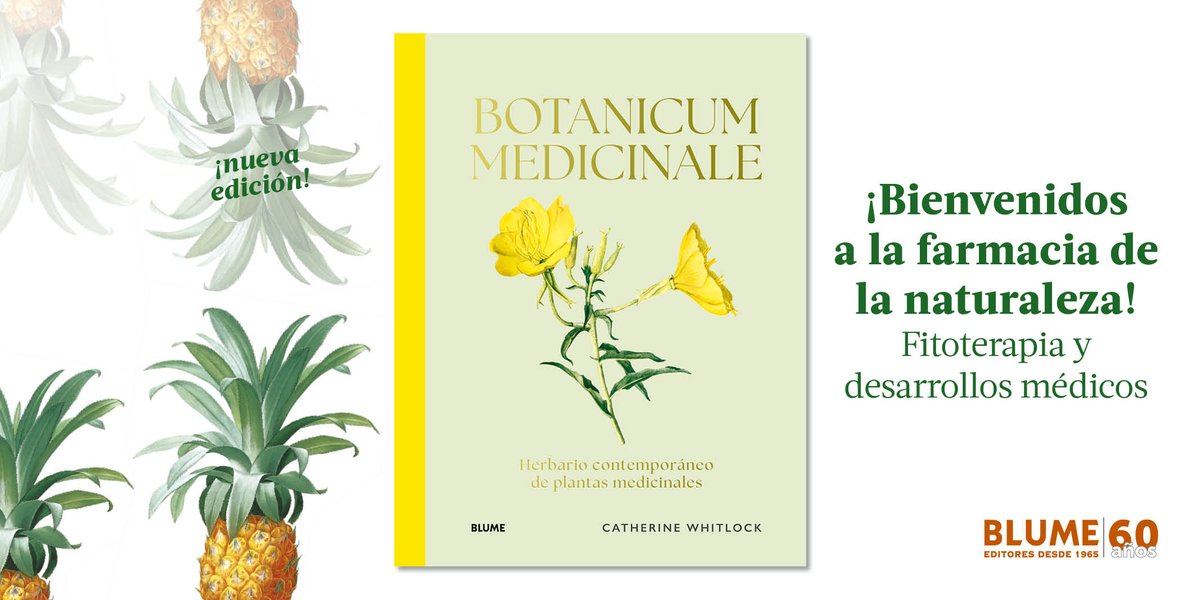 BLUME EDITORIAL (@editorialblume) on Twitter photo ¡Nueva edición! 
¡Guía ilustrada sobre 100 plantas medicinales!
Algunos de los remedios más significativos que ofrece la naturaleza: tratamientos que van desde el insomnio a la indigestión, del resfriado común al cáncer. ¡Un herbario contemporáneo!
blume.net/naturaleza/262… ¡Nueva edición! 
¡Guía ilustrada sobre 100 plantas medicinales!
Algunos de los remedios más significativos que ofrece la naturaleza: tratamientos que van desde el insomnio a la indigestión, del resfriado común al cáncer. ¡Un herbario contemporáneo!
blume.net/naturaleza/262…