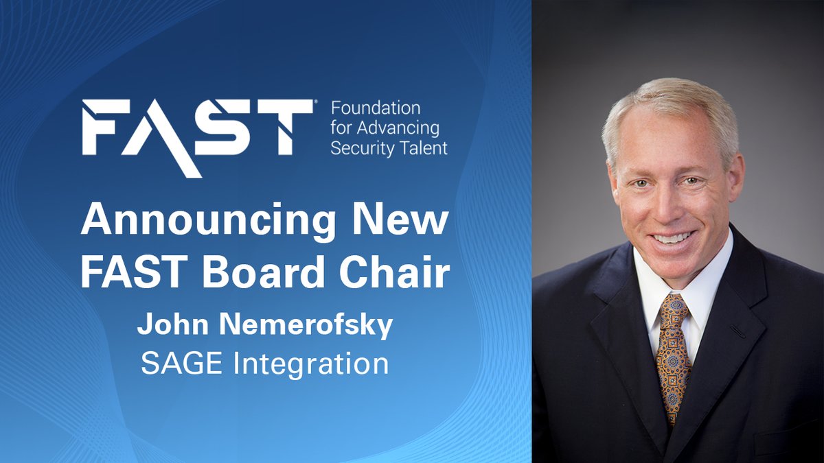 Foundation for Advancing Security Talent (@fastadvancing) on Twitter photo 📢John Nemerofsky Named FAST Board Chair
John Nemerofsky <a href="/SageIntegration/">SAGE Integration</a> will lead the expert group of security and life safety professionals in promoting careers in the physical #security technology industry.
🔗advancingsecurity.org/foundation-for… #securityindustry <a href="/SIAonline/">Security Industry Association (SIA)</a> <a href="/ESATweet/">Electronic Security Association</a> 📢John Nemerofsky Named FAST Board Chair
John Nemerofsky <a href="/SageIntegration/">SAGE Integration</a> will lead the expert group of security and life safety professionals in promoting careers in the physical #security technology industry.
🔗advancingsecurity.org/foundation-for… #securityindustry <a href="/SIAonline/">Security Industry Association (SIA)</a> <a href="/ESATweet/">Electronic Security Association</a>