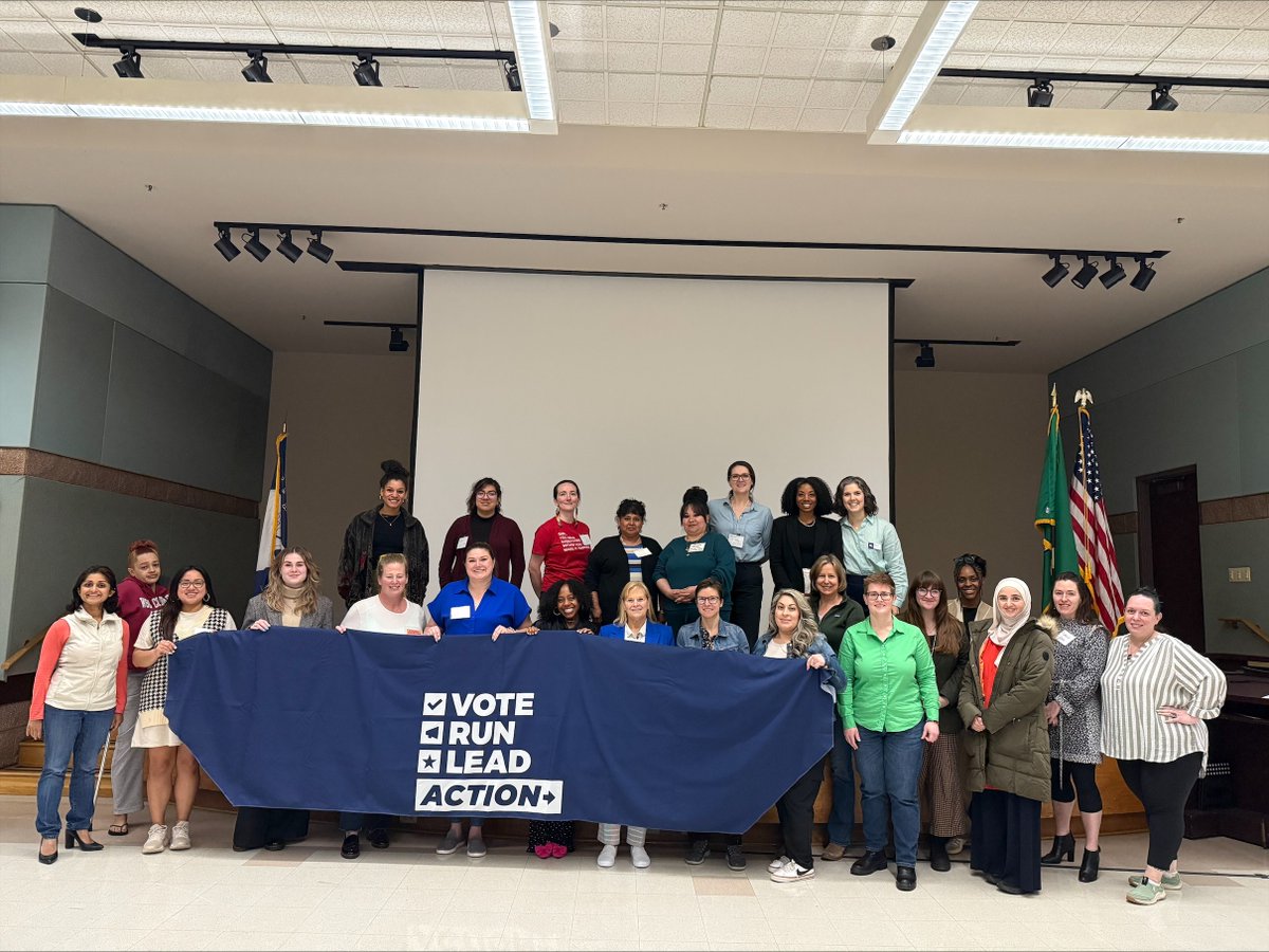 VRLAction's tweet image. We’re not waiting for change—we are the change. This spring, we trained 40+ women & non-binary leaders in WA with @NWPCWA, @EmergeWA, @NativeAction, & @waconservation. From school boards to mayor’s offices, they’re reclaiming power and disrupting the status quo.