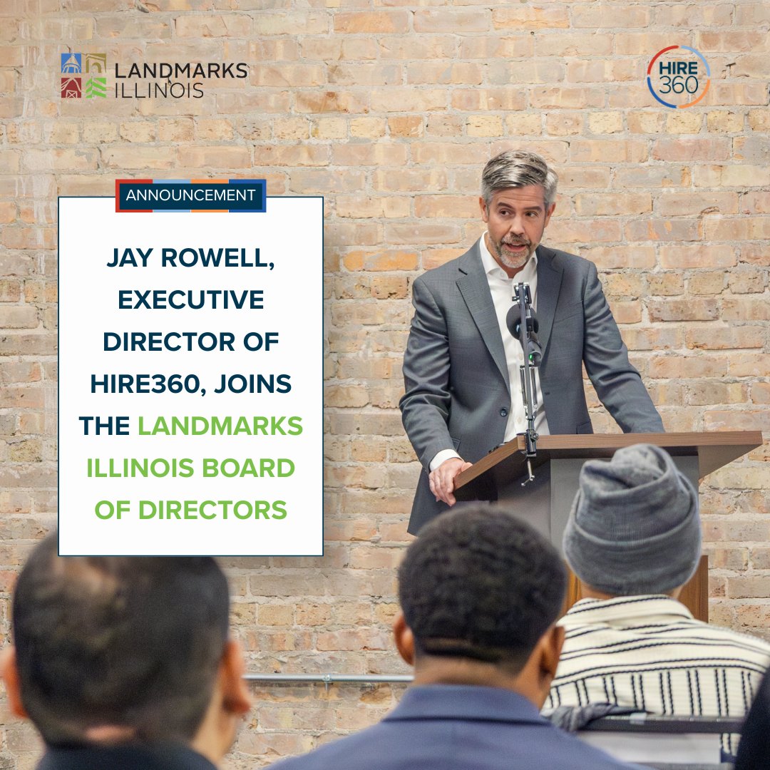 HIRE360Partners (@hire360partners) on Twitter photo We’re proud to share that our Executive Director, Jay Rowell, has officially joined the <a href="/landmarksill/">Landmarks Illinois</a> Board of Directors! His leadership at HIRE360 continues to drive lasting change in Chicago and reflects his commitment to building a stronger future for our city. We’re proud to share that our Executive Director, Jay Rowell, has officially joined the <a href="/landmarksill/">Landmarks Illinois</a> Board of Directors! His leadership at HIRE360 continues to drive lasting change in Chicago and reflects his commitment to building a stronger future for our city.