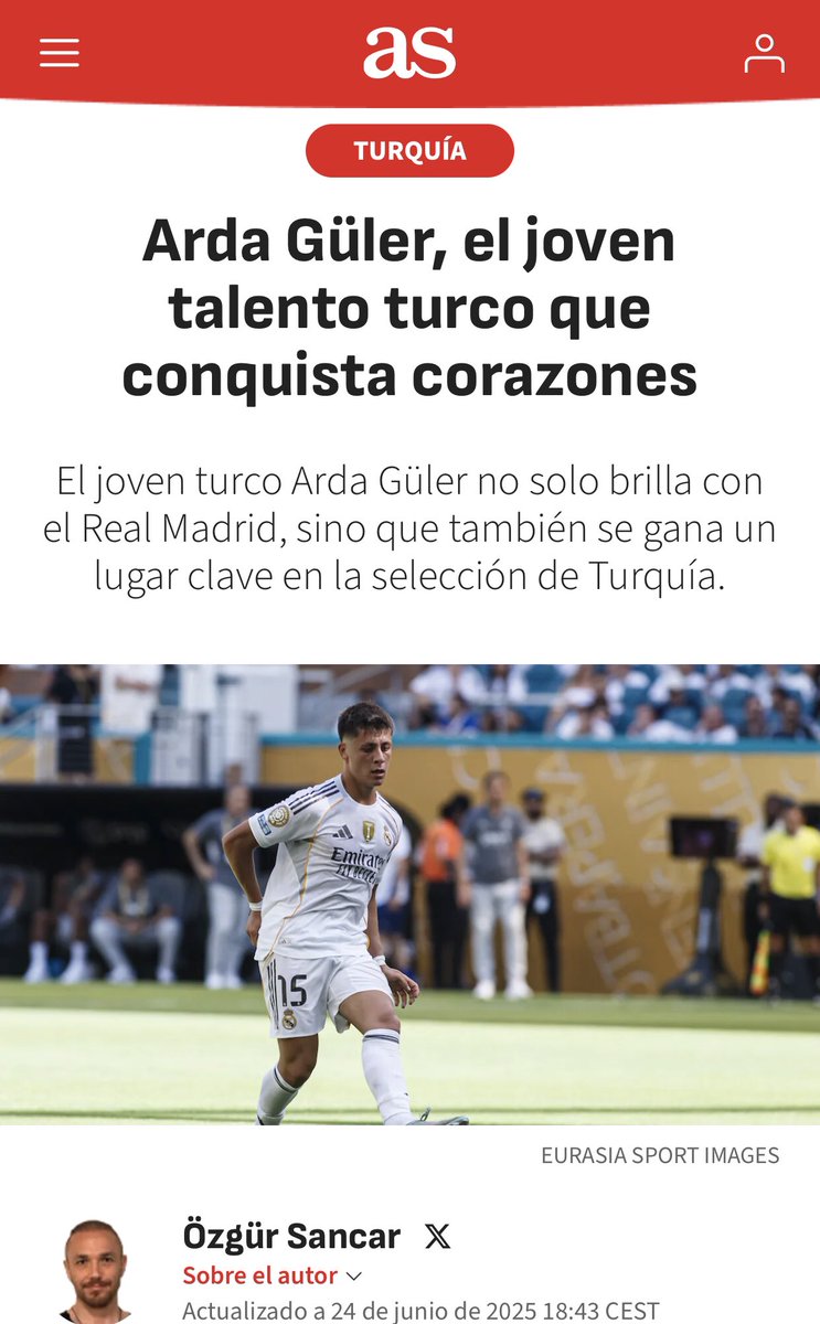 Mustafa Özgür Sancar (@mozgursancar) on Twitter photo - #ArdaGüler performansı ile gönülleri fethediyor. <a href="/realmadrid/">Real Madrid C.F.</a>
as.com/futbol/arda-gu… - #ArdaGüler performansı ile gönülleri fethediyor. <a href="/realmadrid/">Real Madrid C.F.</a>
as.com/futbol/arda-gu…