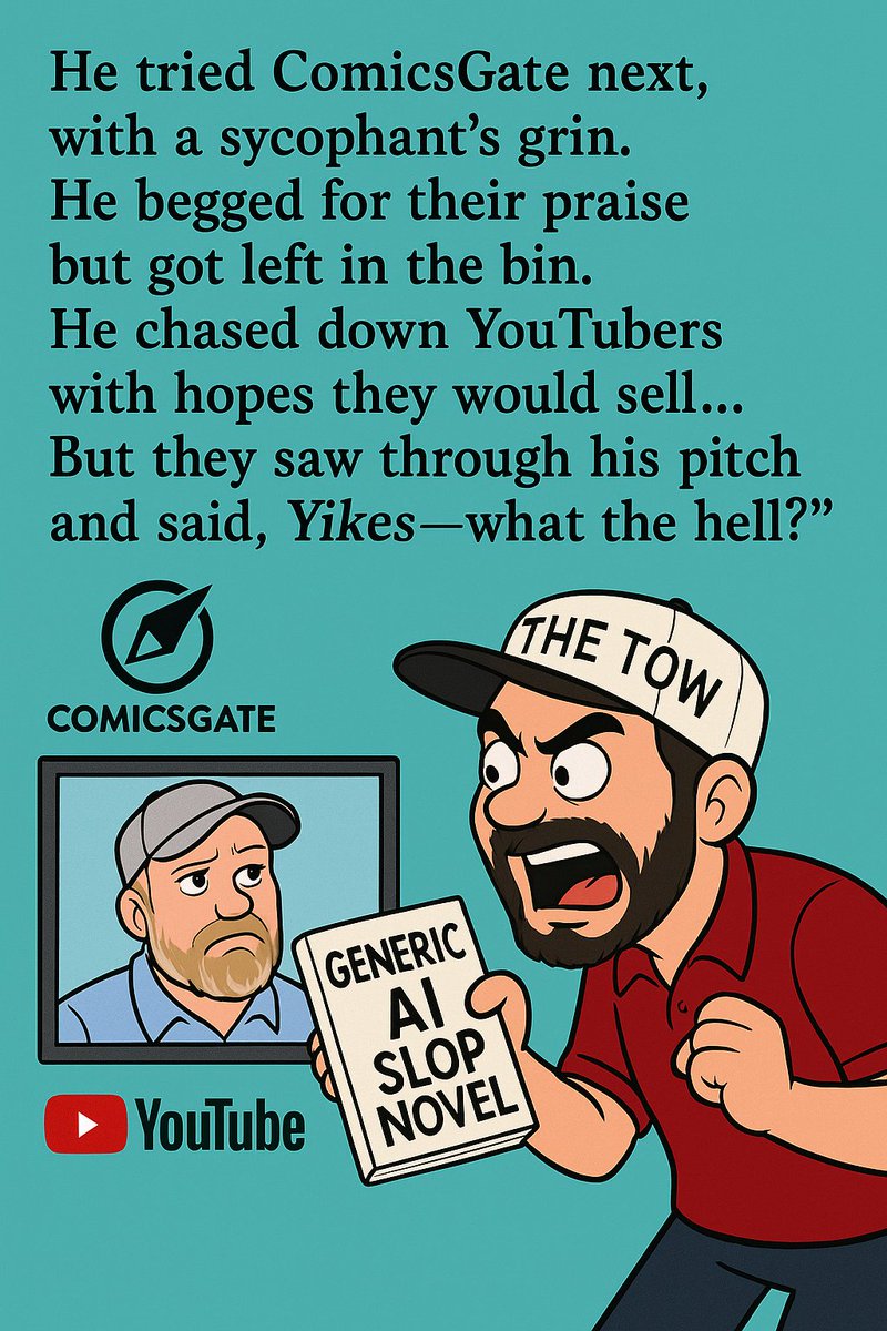 MasteroftheTDS (@masterofthetds) on Twitter photo I am not unblocking you <a href="/jondelarroz/">Jon Del Arroz | Pop Culture & Gaming 🎮</a>.
Maybe you haven't gotten the memo but I don't like you.
Here, I made you an AI parody children's book to explain this to you in simple terms for your childlike mind.
If this doesn't get through to you, nothing will. I am not unblocking you <a href="/jondelarroz/">Jon Del Arroz | Pop Culture & Gaming 🎮</a>.
Maybe you haven't gotten the memo but I don't like you.
Here, I made you an AI parody children's book to explain this to you in simple terms for your childlike mind.
If this doesn't get through to you, nothing will.