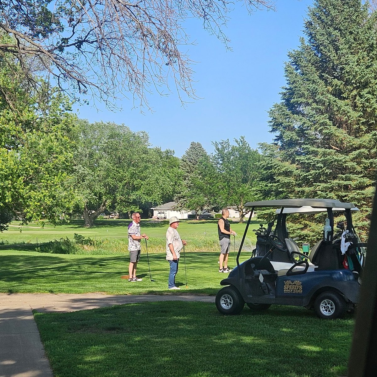 STI_TigerCranes's tweet photo. Our annual STI golf outing was held at the @GolfSioux  Sioux Golf and Country Club in Alton last Friday. Our employees managed to par-tee like pros...or at least, like pros at having a good time. The golf fashion (&amp; bad tans) were more memorable than the scores! https://t.co/uOn3F4s9Ap
