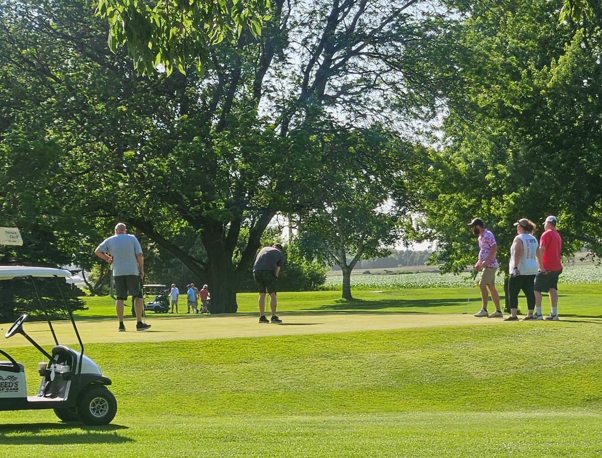 STI_TigerCranes's tweet photo. Our annual STI golf outing was held at the @GolfSioux  Sioux Golf and Country Club in Alton last Friday. Our employees managed to par-tee like pros...or at least, like pros at having a good time. The golf fashion (&amp; bad tans) were more memorable than the scores! https://t.co/uOn3F4s9Ap