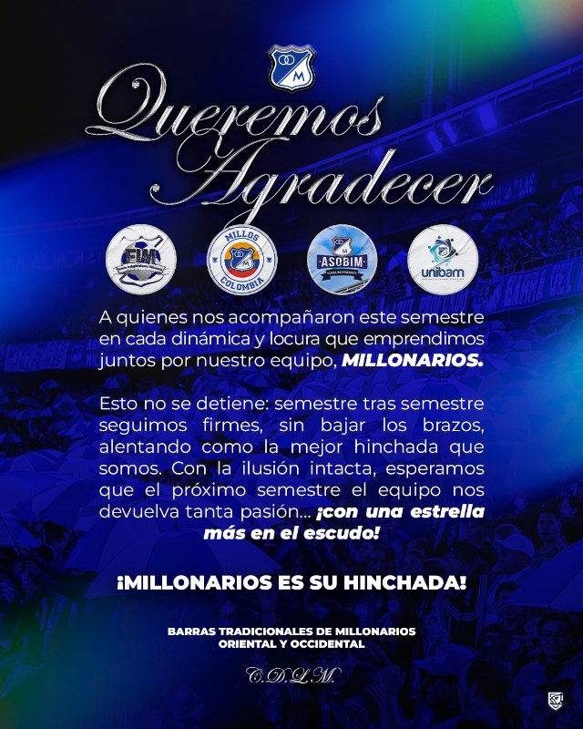 UNIÓN NACIONAL DE BARRAS DE MILLONARIOS - UNIBAM tweet media