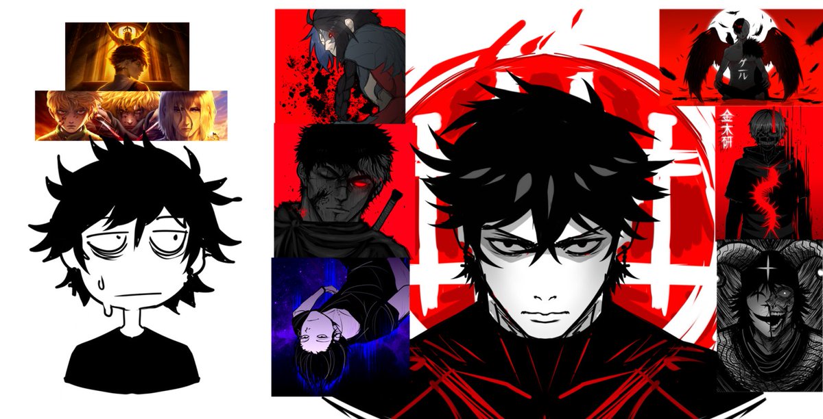 YatArts's tweet image. a vibe do meu estilo antigo era tipo assim