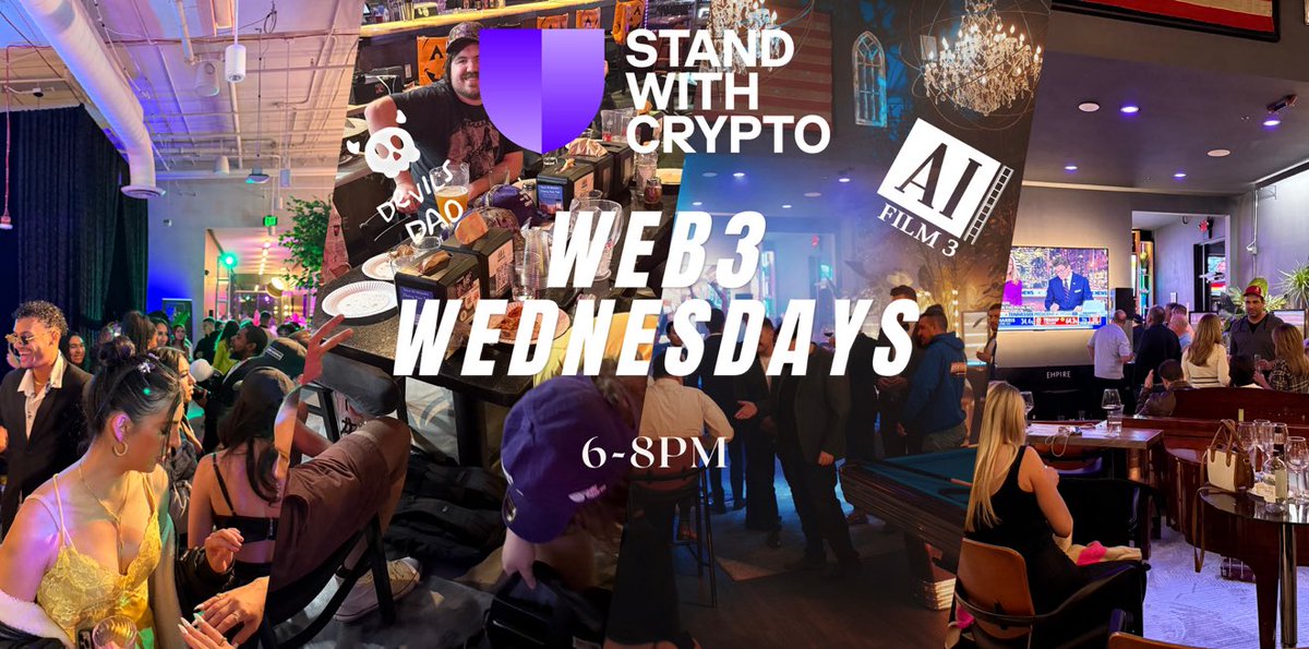 Shelton Beascochea🛡️ (@sheltonbeasco) on Twitter photo 🚀 This Week’s Events & July 4th! 🇺🇸
Join @thedevilsdao & <a href="/standwithcrypto/">Stand With Crypto🛡️</a> for:
🍕 Web3 Wednesdays
Wed, June 25th | 5 PM MST
Shanes on 87, Chandler
RSVP: meetup.com/stand-with-cry…
🍻 Crypto Social Hour
Fri, June 27th | 5 PM MST
414 Pub Karaoke, Mesa
RSVP: meetup.com/stand-with-cry… 🚀 This Week’s Events & July 4th! 🇺🇸
Join @thedevilsdao & <a href="/standwithcrypto/">Stand With Crypto🛡️</a> for:
🍕 Web3 Wednesdays
Wed, June 25th | 5 PM MST
Shanes on 87, Chandler
RSVP: meetup.com/stand-with-cry…
🍻 Crypto Social Hour
Fri, June 27th | 5 PM MST
414 Pub Karaoke, Mesa
RSVP: meetup.com/stand-with-cry…
