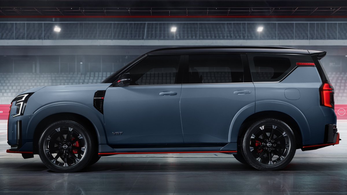 NissanMotor's tweet image. Our most powerful Patrol yet! 🚗
Designed to be a perfect blend of peak performance and undeniable capability, the all-new #Patrol #NISMO encourages drivers to push the limits and conquer boundaries, leaving boring journeys in the dust 💨

More: global.nissannews.com/en/releases/wo…
#Nissan
