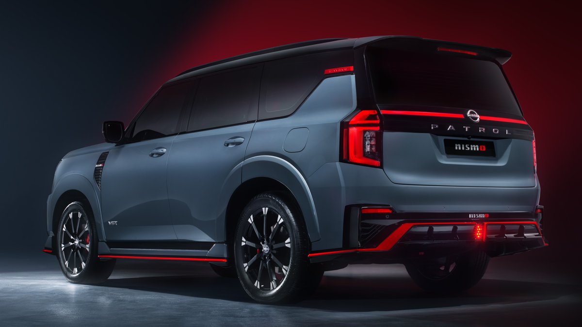 NissanMotor's tweet image. Our most powerful Patrol yet! 🚗
Designed to be a perfect blend of peak performance and undeniable capability, the all-new #Patrol #NISMO encourages drivers to push the limits and conquer boundaries, leaving boring journeys in the dust 💨

More: global.nissannews.com/en/releases/wo…
#Nissan