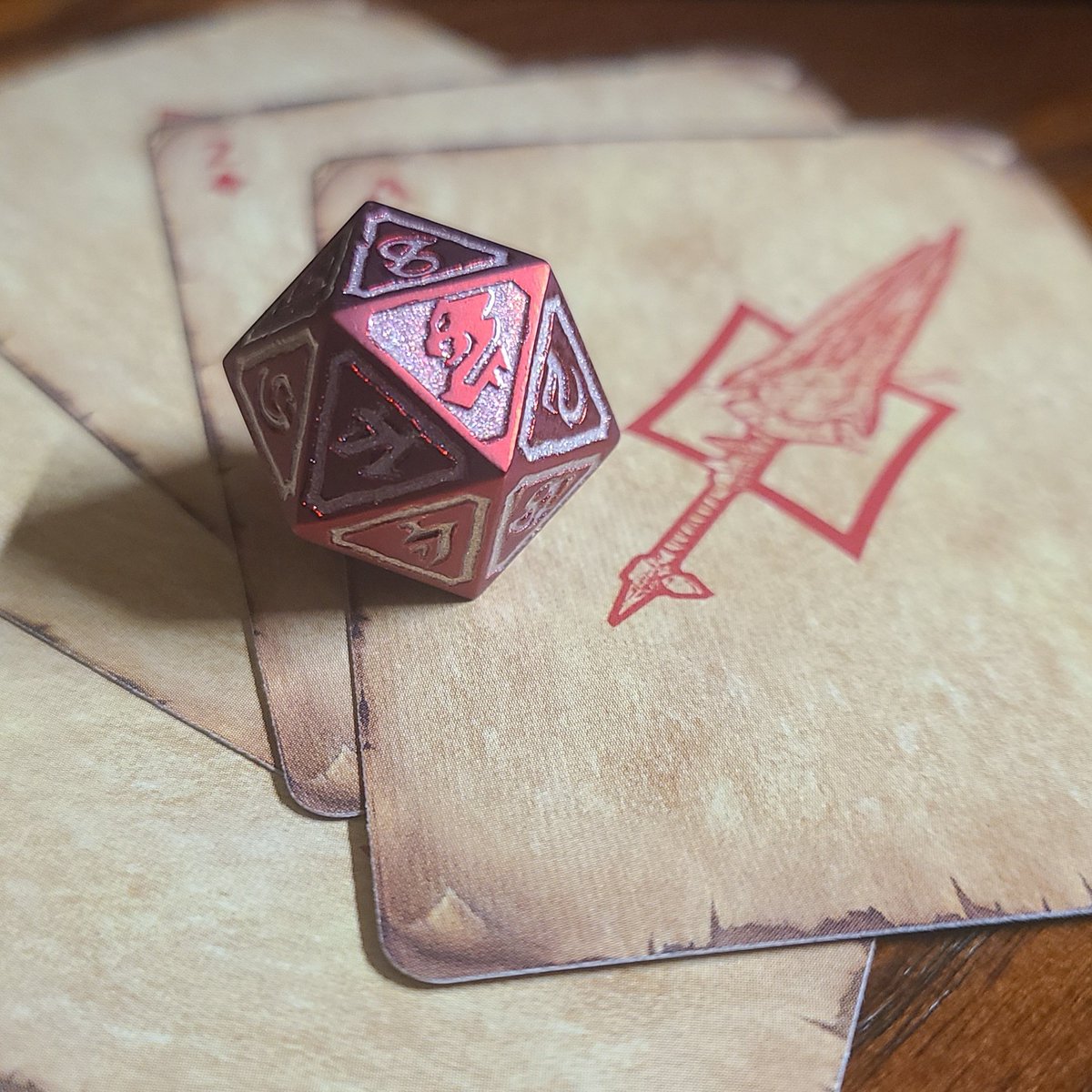 SueOestmann's tweet image. How is your dice supply? My favorite sets are from @StormForgedDice, designed by @JakeStormoen, and sold through @dieharddice. #MagesGuild #Evocation 🎲🎲