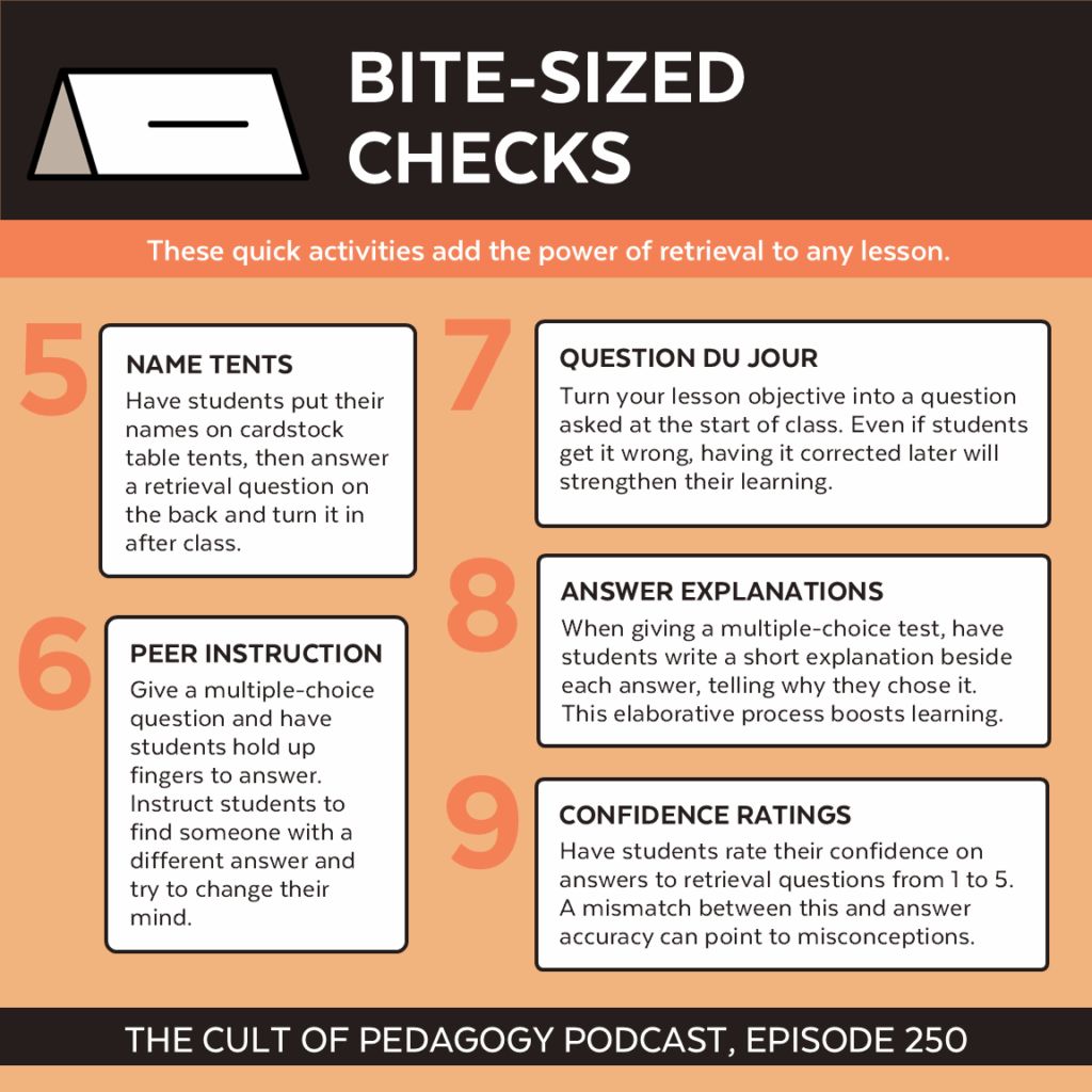 TCEA's tweet image. ✏️ 9 Teacher-Tested Retrieval Strategies
From mini‐whiteboards to ‘Question du Jour’ and confidence ratings—here are 9 real‑classroom tactics that make retrieval practice fast, fun, and formative. Worth every minute!

buff.ly/SDvKWXk via @CultofPedagogy 
#edutwitter…