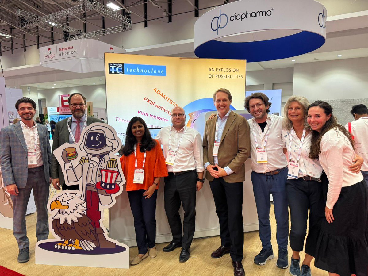 The whole TECHNOCLONE gang 😬 says thank you for a great #ISTH2025 🤩congress ! Exciting science , great talks, good coffee and a lot of fun ! 
Safe travels back home 🫶 and see you at the European Congress on Thrombosis and Haemostasis (ECTH) in Prague 🥰
<a href="/isth/">ISTH</a>