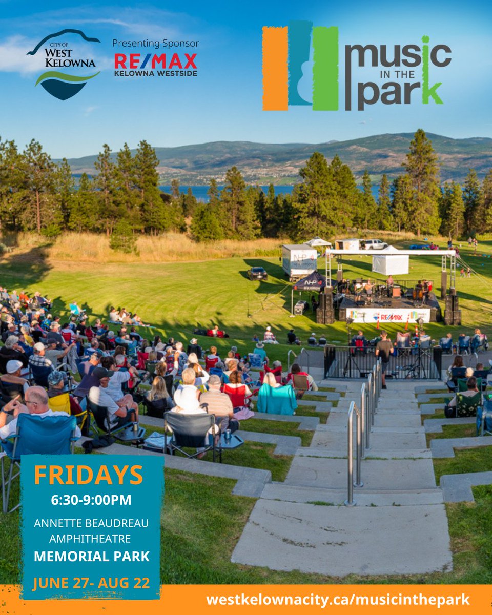 🎼 We’re excited to welcome our community and visitors back to West Kelowna’s annual Music in the Park concert series! 

Join us on June 27, as Bobby Bovenzi and Nankama open the season with a journey through vibrant global rhythms.

🔗 More at: westkelownacity.ca/micinthepark