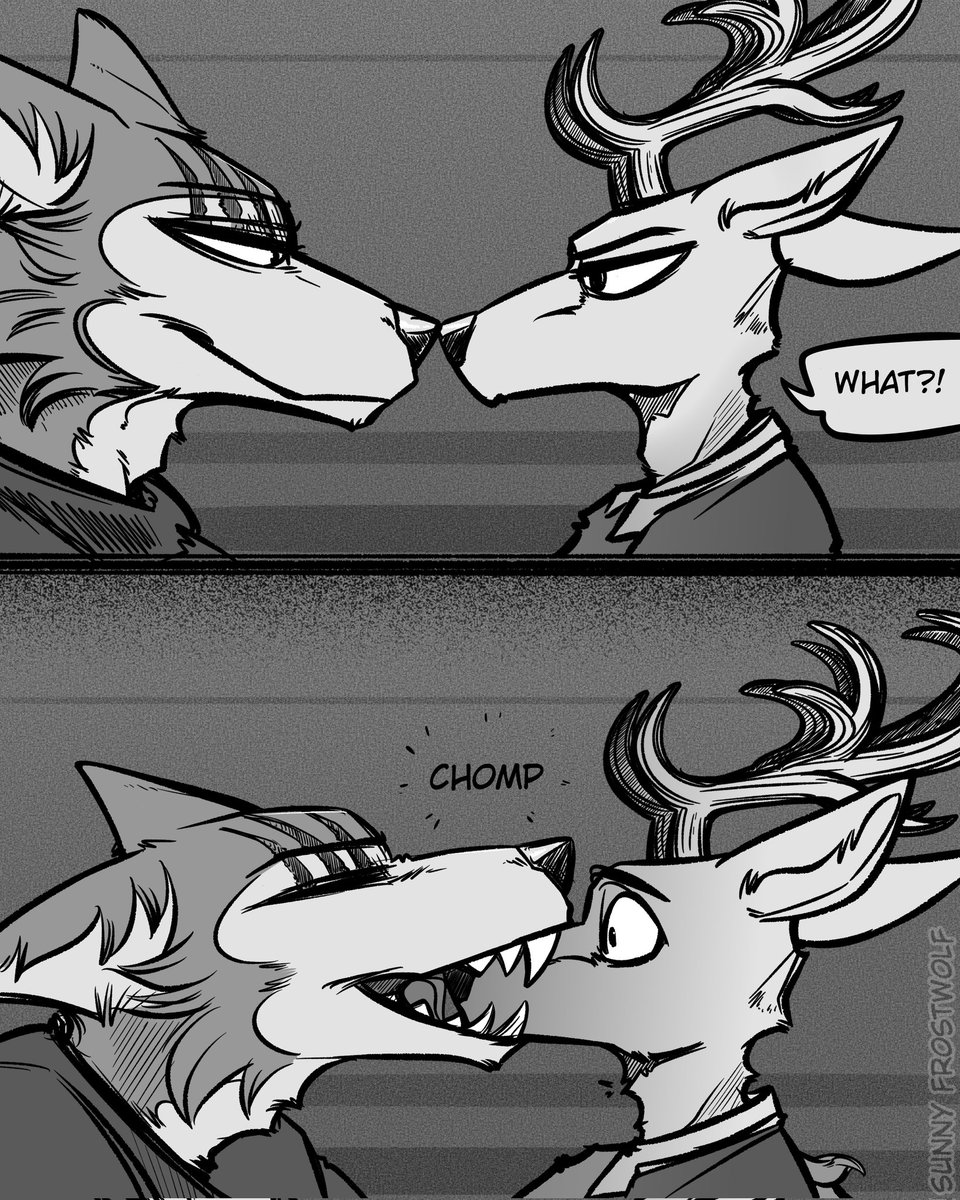 SunnyFrostWolfy's tweet image. Quick bite!^^
Thank you all for the reactions, I am very pleased that my work is appreciated^^
#BEASTARS #Legoshi #Louis #mangastyle