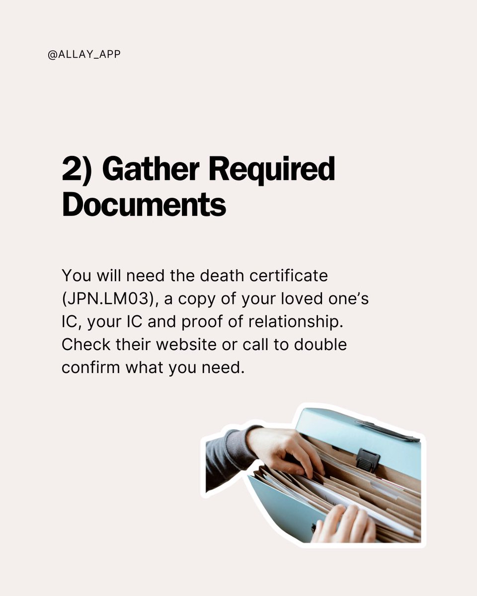 allay_app's tweet photo. 🛡️ How to claim life insurance in Malaysia? (1/3)

From checking if your loved one had an active policy to preparing the right documents — here’s a step-by-step guide to claiming life insurance after losing someone, so you don’t have to navigate it alone. https://t.co/fbnGSFLcin