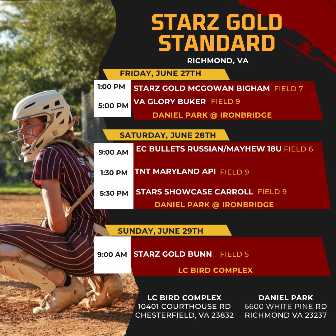 On the field Friday at the Starz Gold Standard Showcase in Richmond, VA.