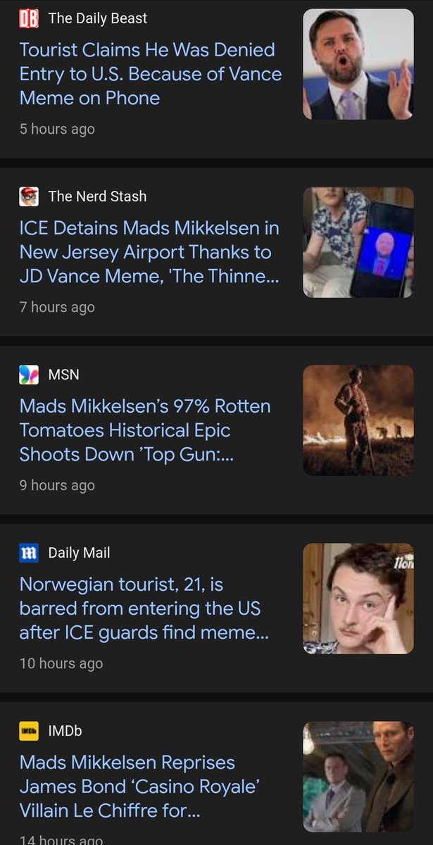Josh Leibner (@joshleibner) on Twitter photo Gonna be awkward when Mads Milkelsen, the actor, tries to enter the US next time 👀 Gonna be awkward when Mads Milkelsen, the actor, tries to enter the US next time 👀