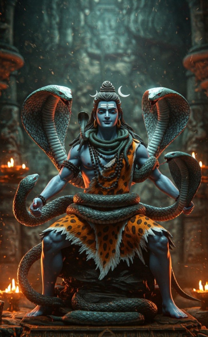 "नीलकंठ की माया निराली, 
त्रिशूल लिए खड़ा है रखवाली।
 जटा में गंगा, गले में नाग, 
भोले के दर पे मिटते हैं सबके भाग।"
हर हर महादेव मित्रो 🌹♥️💐🙏