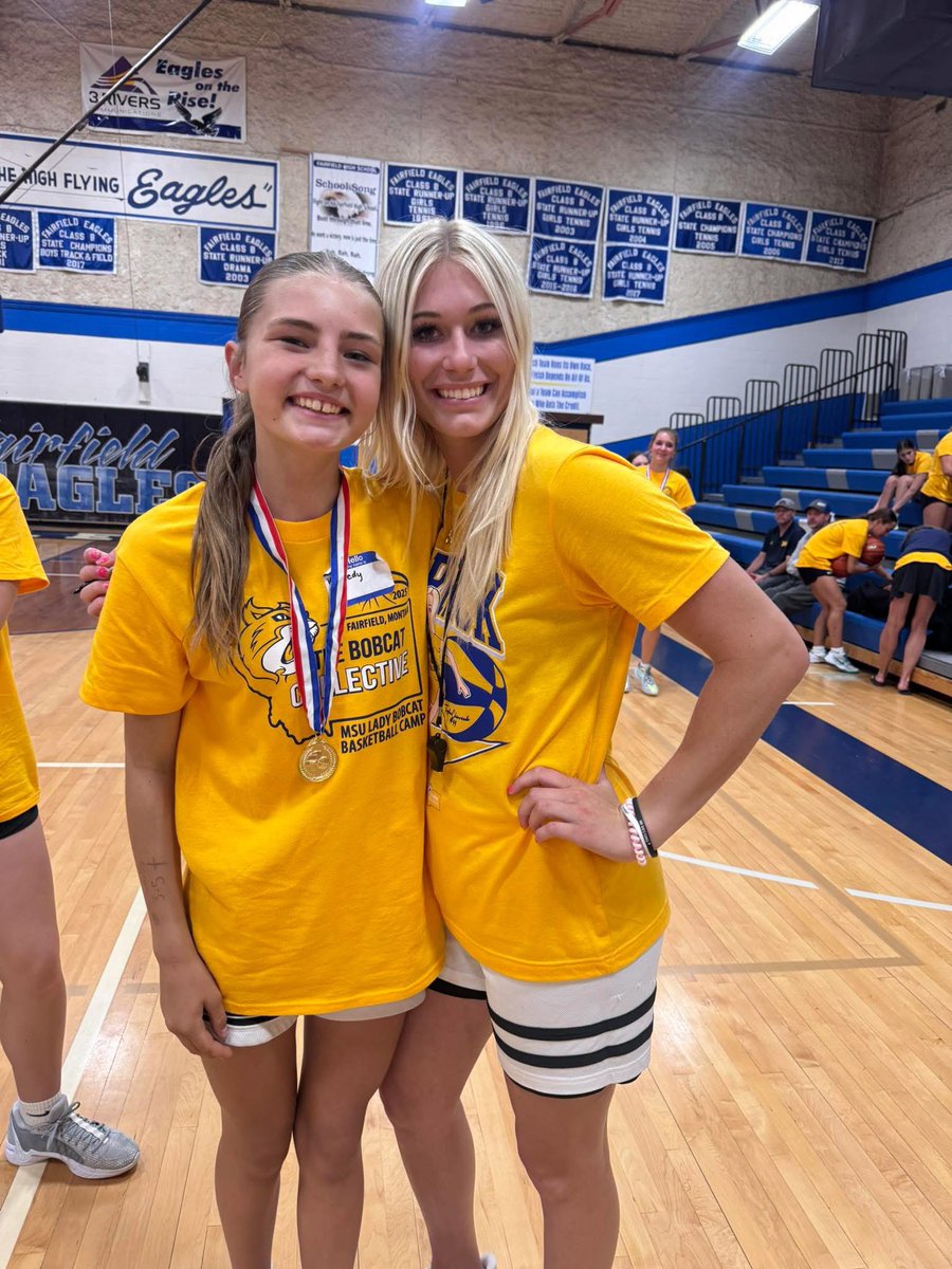 Wes Ross (@coachross82) on Twitter photo Kennedy Ross was the Camper of the Day 🏆 and inspired by the best 💫 💛💙
Grateful she’s learning from a baller who leads with heart, hustle, and humility. <a href="/MSUBobcatsWBB/">Montana State WBB</a> #RoleModel #GirlsWhoCanHoop Kennedy Ross was the Camper of the Day 🏆 and inspired by the best 💫 💛💙
Grateful she’s learning from a baller who leads with heart, hustle, and humility. <a href="/MSUBobcatsWBB/">Montana State WBB</a> #RoleModel #GirlsWhoCanHoop