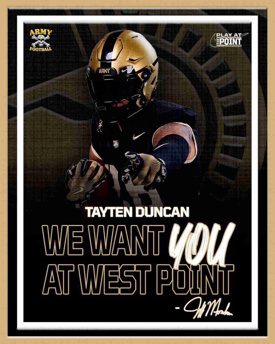 TaytenDuncan's tweet image. Thank you Coach @CoachJeffMonken and @ArmyWP_Football for the love !!
@CoachLeeBlank @CoachDeas @TheShaqMiller @Waleed_Gaines
@RecruitMustang