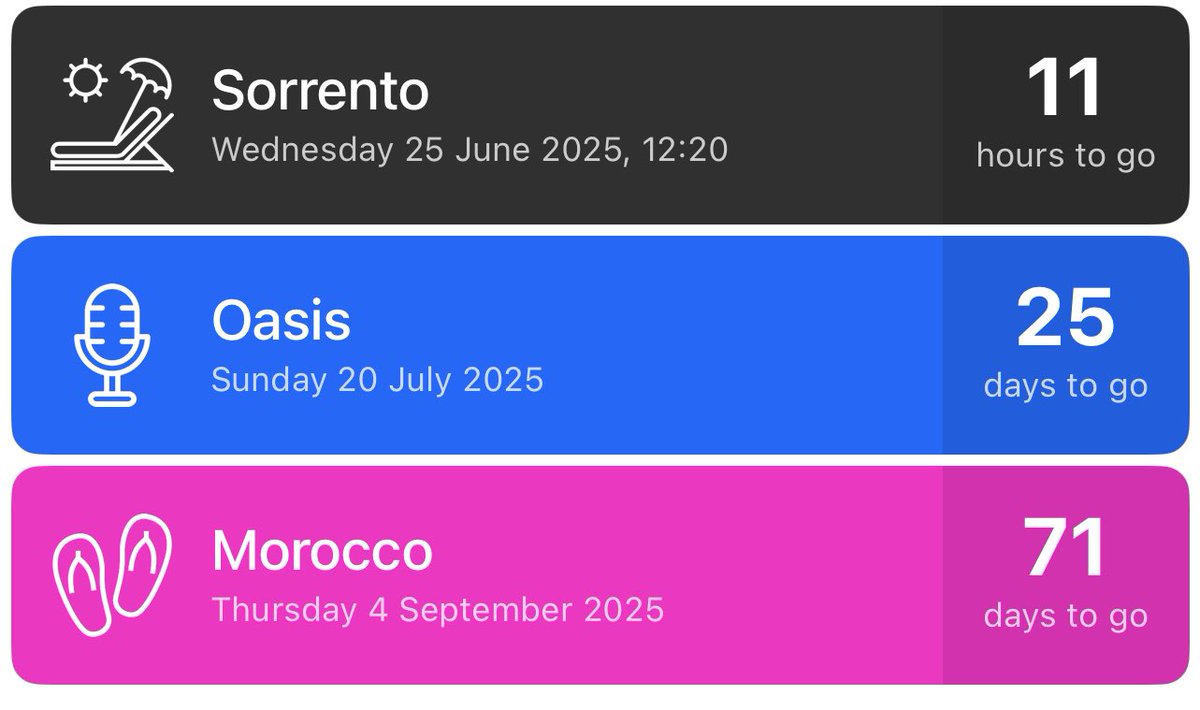 sammy_bubblegum's tweet photo. This time tomorrow I’ll be on the Amalfi coast, kid free for an extended period, for the first time in 8 years.
Arrivederci! ✈️ 🇮🇹 🍸 https://t.co/Cp3a1fUZEA