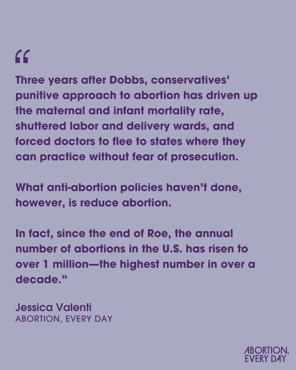 This, in a nutshell, is what most stands out to me about the last three years since the Supreme Court overturned Roe v. Wade: Conservatives desperate to codify a worldview that women actively oppose.

You can read part one of a 3-part series on my S*ubstack this week. Signing up