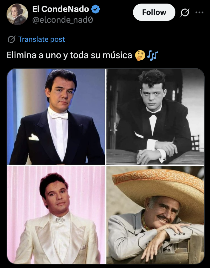 porktendencia's tweet photo. "Luis Miguel" y "Vicente Fernández":
Por respuestas a este tweet. https://t.co/8R0TnNqt7C