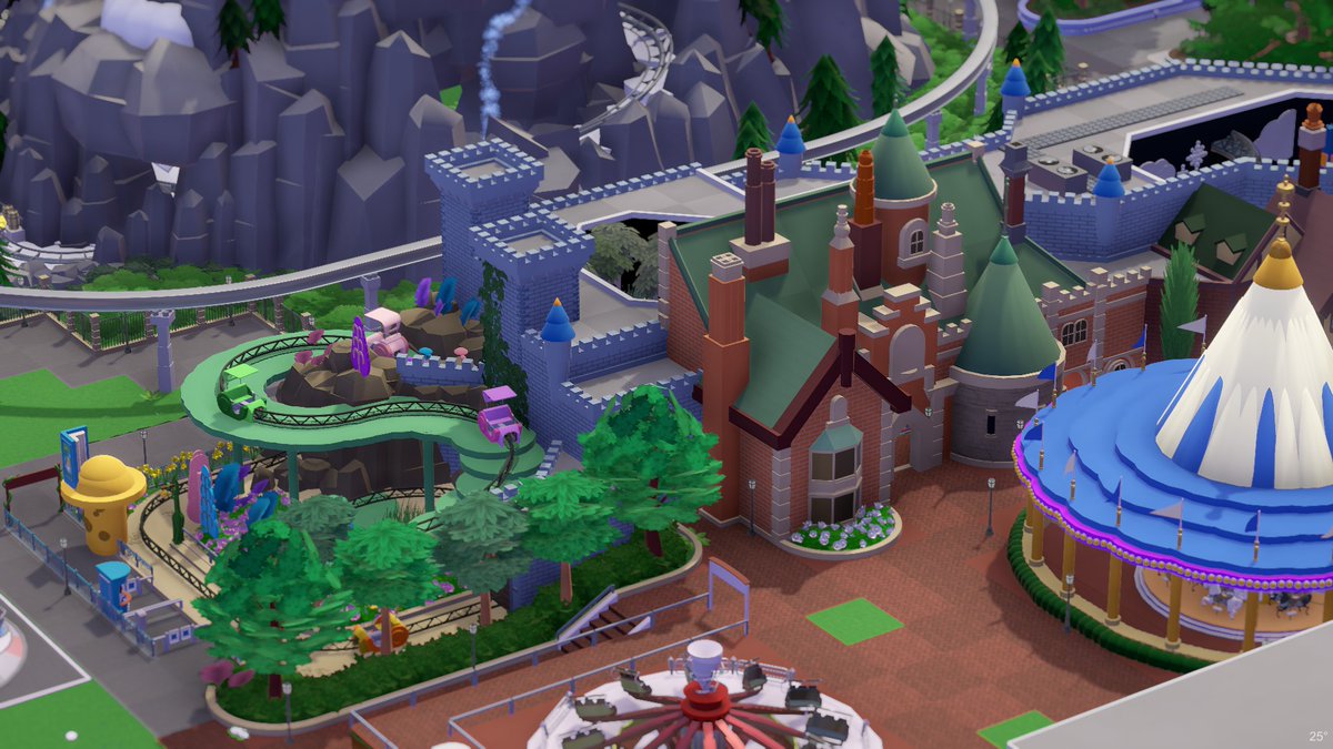AstroTron92's tweet image. Two more rides added to Fantasyland. #Disneyland #parkitect