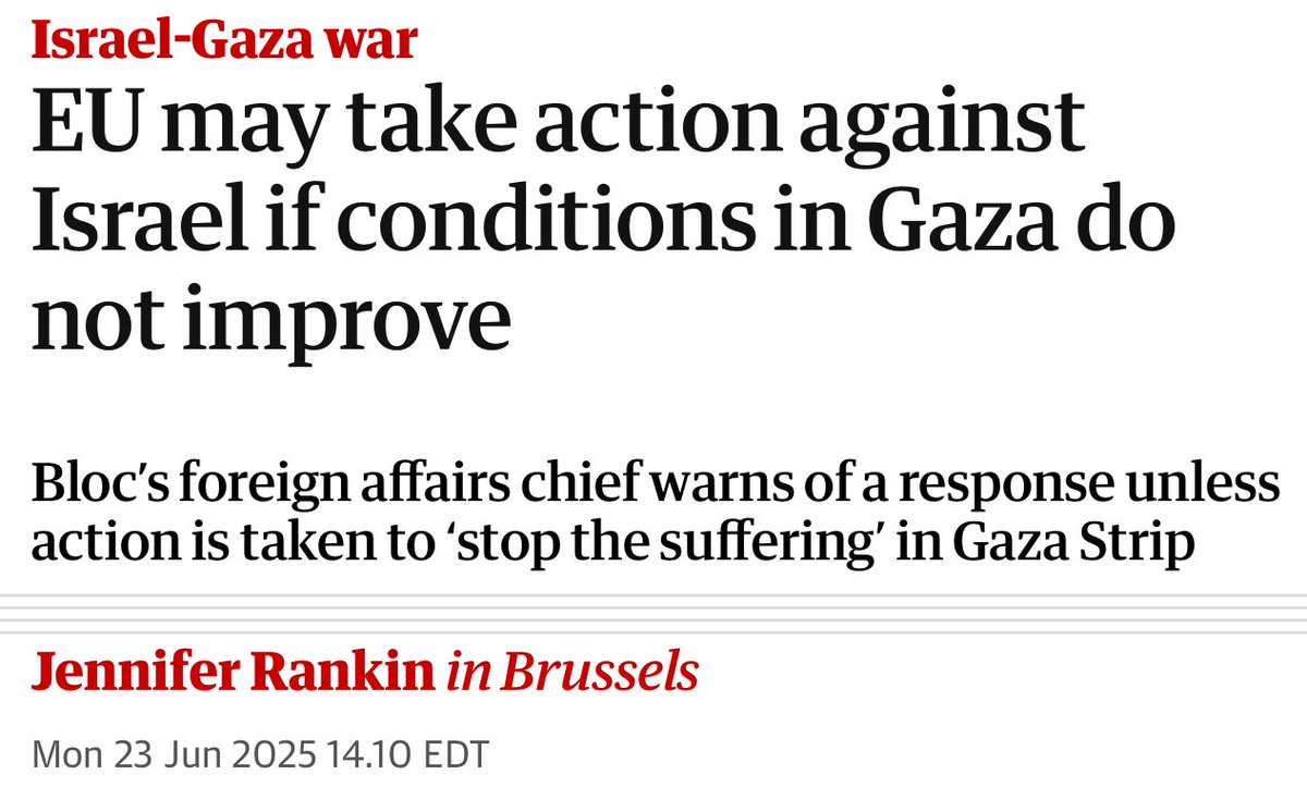 Over 20 months of live-streamed genocide and they’re still saying they “may” take action. Are they waiting for Israel to finish?