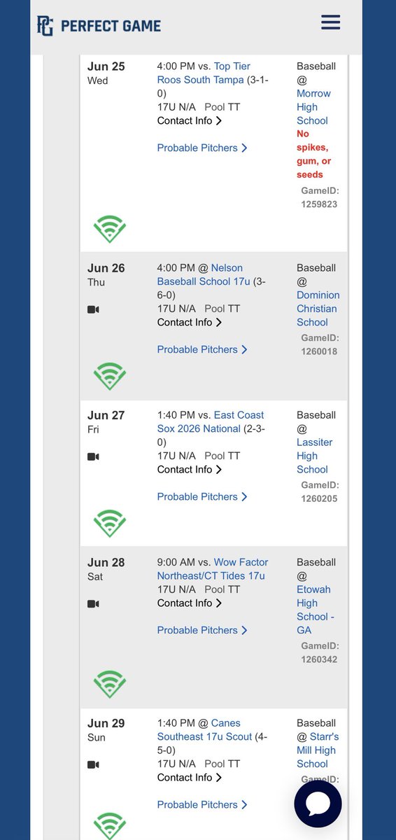 Ty Nettles (@tynettles4) on Twitter photo Hereās my schedule for the WWBA this week in Georgia, for Dirtbags Signature 17u. Excited to be on the mound this week!
<a href="/_thedirtbags/">Dirtbags Baseball</a> <a href="/JakeMachado32/">Jake Machado</a> <a href="/trey_daly/">Trey Daly</a>
<a href="/tydamico54/">Ty DāAmico</a>
<a href="/Will_James_21/">Will James</a>
<a href="/armstrong7wv/">Michael Armstrong</a>
@shanehalley17
@coachIke19
<a href="/mpass13/">Pass</a>
<a href="/TKSandefur45/">Taylor Sandefur</a>
<a href="/bealsy9/">Greg Beals</a>
<a href="/SmithKermit/">Kermit Smith</a> Hereās my schedule for the WWBA this week in Georgia, for Dirtbags Signature 17u. Excited to be on the mound this week!
<a href="/_thedirtbags/">Dirtbags Baseball</a> <a href="/JakeMachado32/">Jake Machado</a> <a href="/trey_daly/">Trey Daly</a>
<a href="/tydamico54/">Ty DāAmico</a>
<a href="/Will_James_21/">Will James</a>
<a href="/armstrong7wv/">Michael Armstrong</a>
@shanehalley17
@coachIke19
<a href="/mpass13/">Pass</a>
<a href="/TKSandefur45/">Taylor Sandefur</a>
<a href="/bealsy9/">Greg Beals</a>
<a href="/SmithKermit/">Kermit Smith</a>
