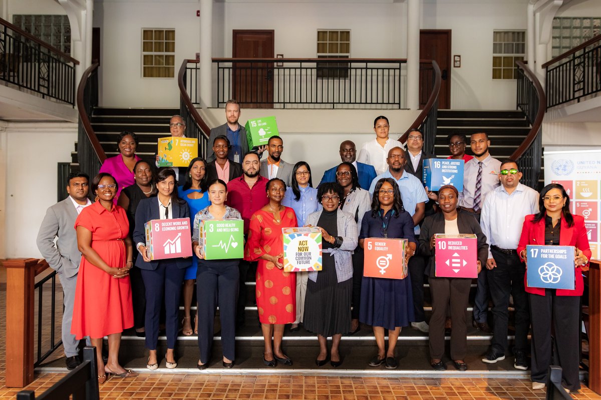 UN Guyana (@unguyana) on Twitter photo The Pact for #OurCommonFuture calls on <a href="/UN/">United Nations</a> teams to foster partnerships to ensure everyone has a voice in building a better future. Today, <a href="/JeanKamau/">Jean Kamau</a> led our engagement with the private sector to discuss solutions for sustainable development, innovation, and inclusive growth. The Pact for #OurCommonFuture calls on <a href="/UN/">United Nations</a> teams to foster partnerships to ensure everyone has a voice in building a better future. Today, <a href="/JeanKamau/">Jean Kamau</a> led our engagement with the private sector to discuss solutions for sustainable development, innovation, and inclusive growth.