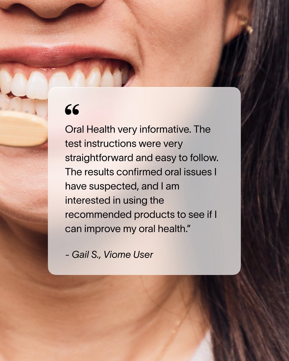 MyViome's tweet image. 🦷 “The results confirmed oral issues I’ve suspected—and now I’m ready to take action.” – Gail S.
When your mouth spills the tea before your dentist does ☕🪥
Turns out, your oral microbiome knows everything.
#OralHealth #Viome #MicrobiomeMatters #HealthFromWithin