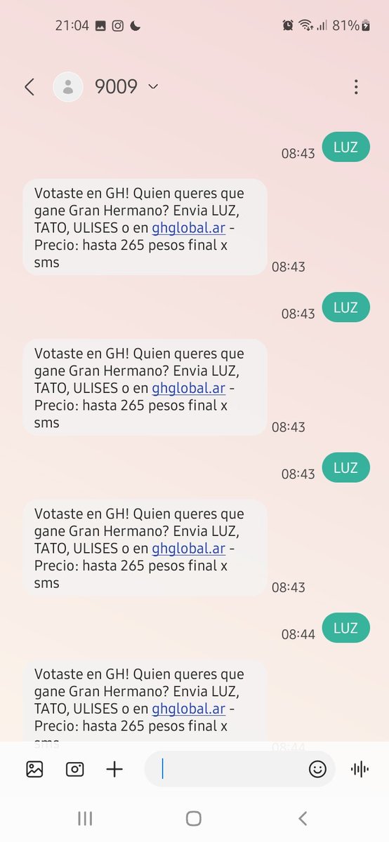 LUZ AL9009
LUZ GANADORA 
Mis últimos votitos por una jujeña hermosa, por mis nietos nacidos allá. Porque ella lo dió todo. Porque gane una Mujer valiente.
Desde Posadas Misiones 
#GranHermano
<a href="/SANTIAGODELMORO/">SANTIAGO DEL MORO</a>
@estefixluzt