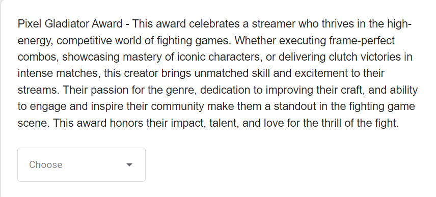 RB | Cuddle_Core 🦋🌻🦀 (@tkcuddle.bsky.social) (@cuddle_core) on Twitter photo 🎉ANNOUNCEMENT🎉
Only 6 more days left until voting is over for the <a href="/BipocAwards/">BIPOC Streamer Awards</a> !
If you all would like to see me win the PIXEL GLADIATOR AWARD CATEGORY vote with the link below!
Thanks so much <3
To vote: forms.gle/Hc4GUniW2MALRh… 🎉ANNOUNCEMENT🎉
Only 6 more days left until voting is over for the <a href="/BipocAwards/">BIPOC Streamer Awards</a> !
If you all would like to see me win the PIXEL GLADIATOR AWARD CATEGORY vote with the link below!
Thanks so much <3
To vote: forms.gle/Hc4GUniW2MALRh…