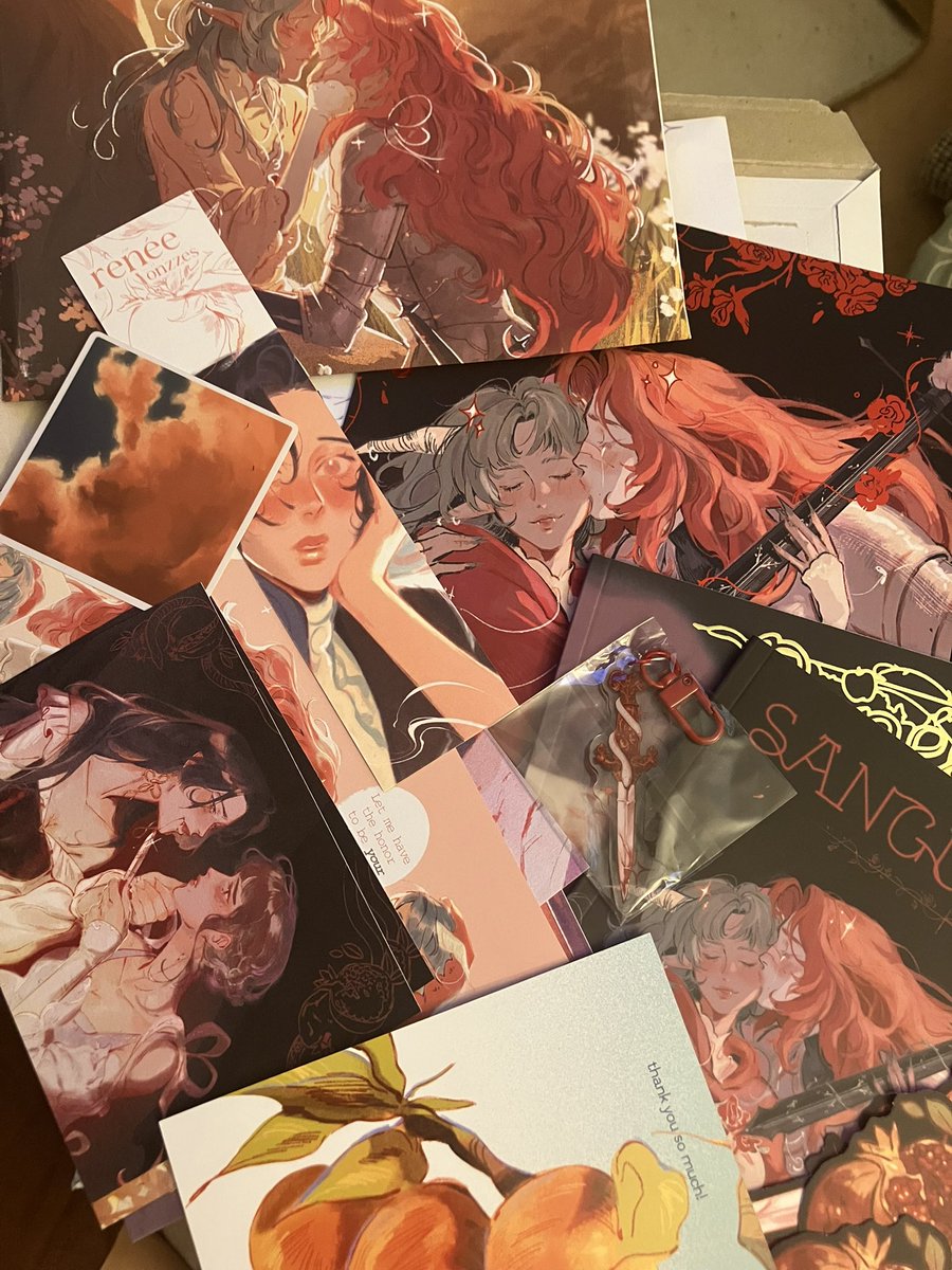 My sapphic art arrived!! I love <a href="/onzzes/">sara 🌹</a>’s art sm💙💙 I'm so invested in these characters