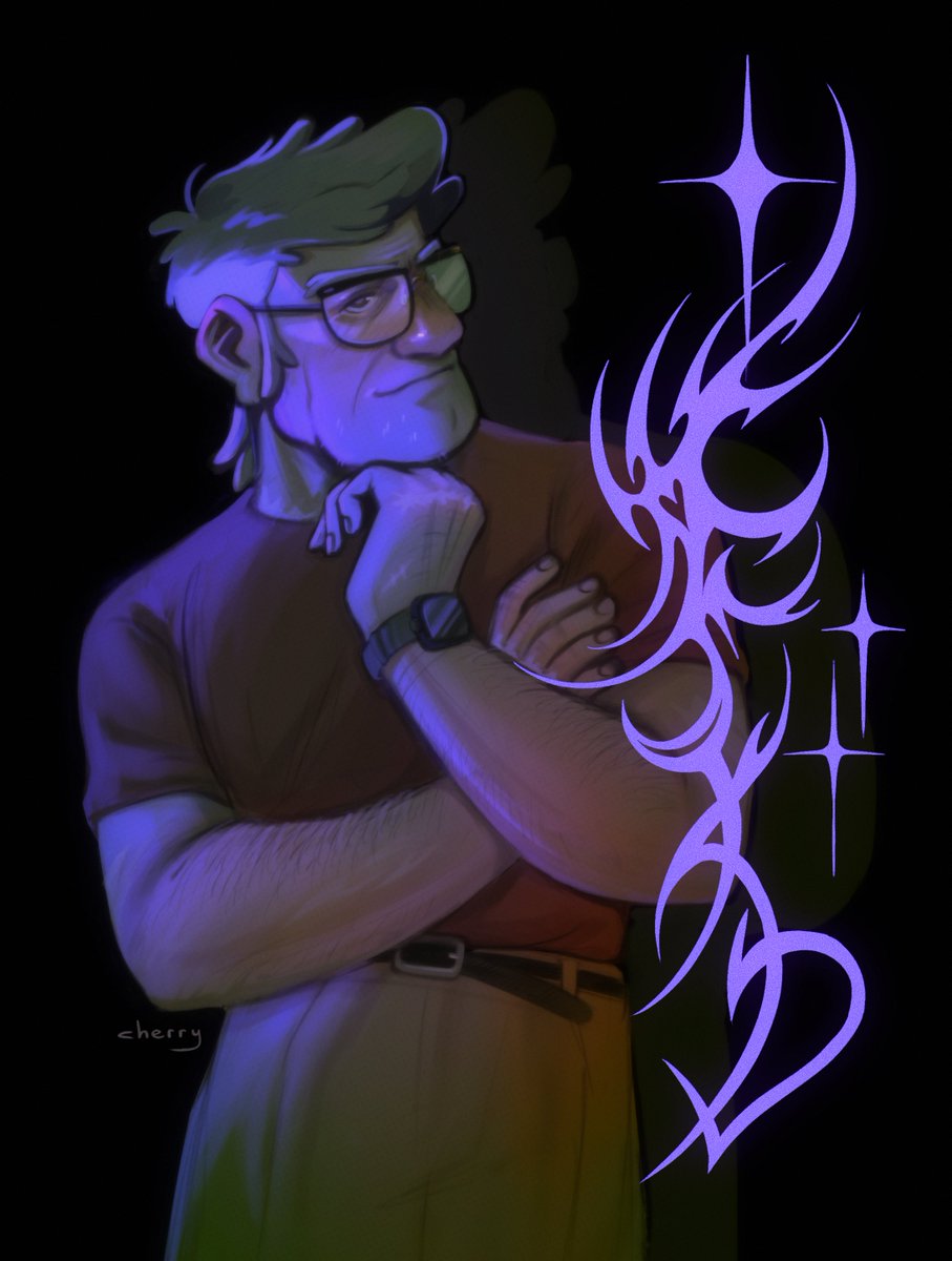 Drew this as a little birthday gift, for me💜
#GravityFalls #StanfordPines