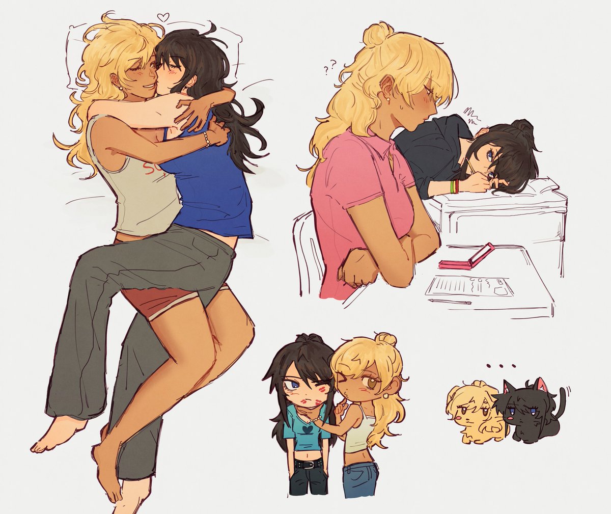walkingdownthe2's tweet image. i Am feeling yuriful. Ohhhhhhhhh jeckole jeckole i can write 9438574 things about You. this was a self indulgent thing after i saw cute couple poses and i was like I Need to Draw this asap #jeckole #classof09