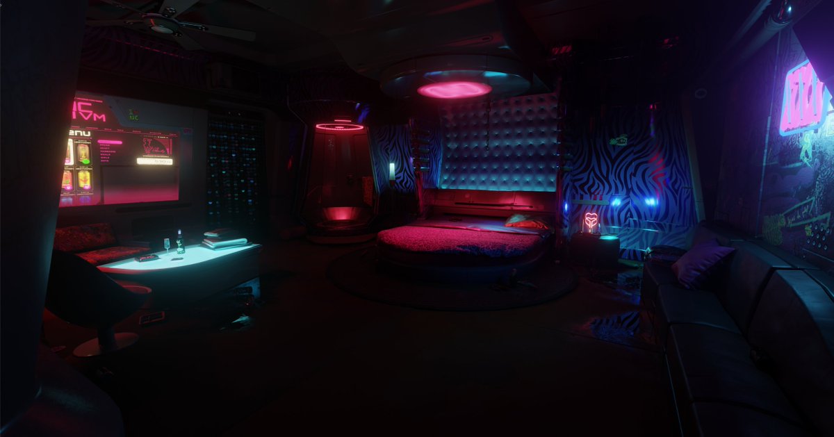 [WIP] No-Tell Motel - Venus in Furs Room / Blender (Cycles)

90% original lighting + updated shader

#cyberpunk2077 #cyberpunk #blender #cycles #scene #environment #3d #wolvenkit #cdpr #game #assets #fanart #map