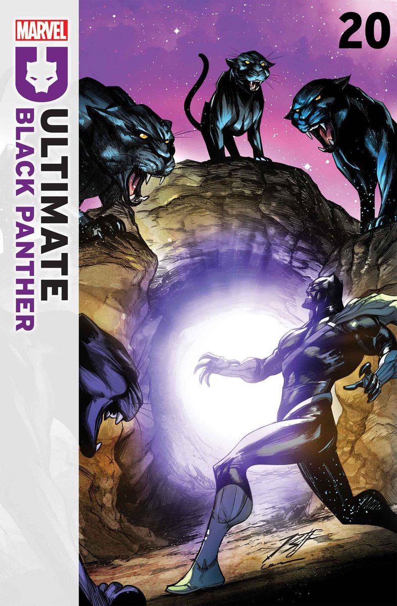 FANTASTICF4UR's tweet photo. غلاف العدد 19 لسلسلة Ultimate Black Panther القادم بتاريخ 20 أغسطس.
• تدخل Bast المنتظر، لذا يجب على T'Challa أن ينطلق في رحلة روحية ليبلغ قوته الكاملة.
- من كتابة: #BryanHill
- ورسم: #CarlosNieto
ْ
#MarvelComics #UltimateUniverse #BlackPanther https://t.co/1QxyGw1yku