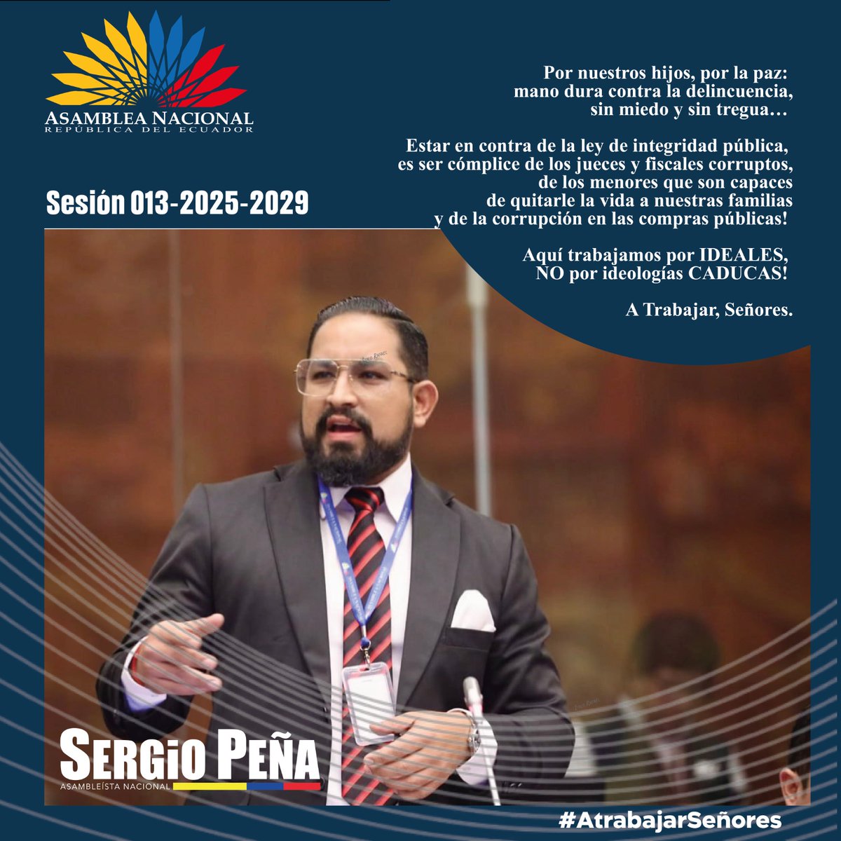 abg_sergioec's tweet image. Por nuestros hijos, por la paz: mano dura contra la delincuencia, sin miedo y sin tregua… 

Estar en contra de la ley de integridad pública, es ser cómplice de los jueces y fiscales corruptos, de los menores que son capaces de quitarle la vida a nuestras familias y de la