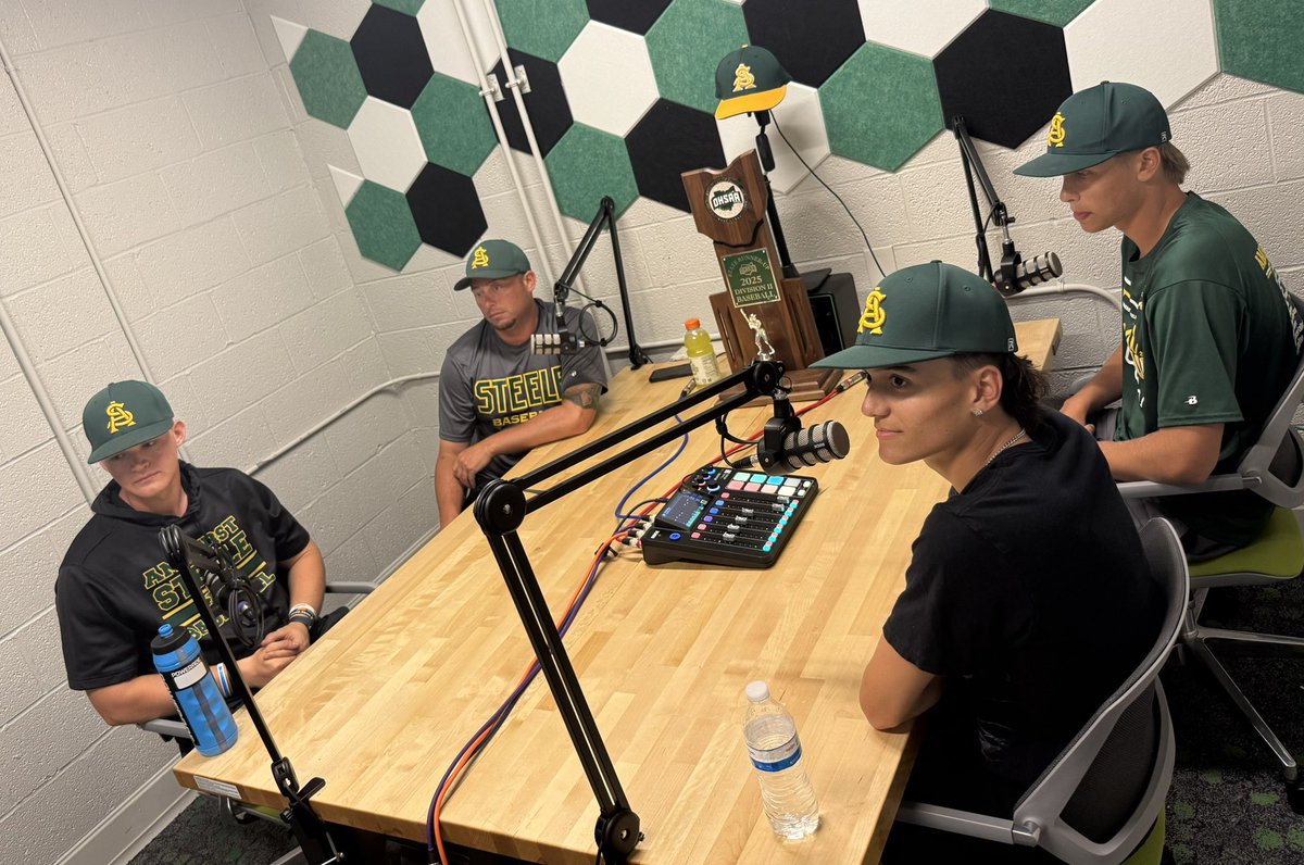 SteeleComets's tweet image. Thanks to @SOTPodcast for talking to @ASHSBaseball tonight about their Historic Season!