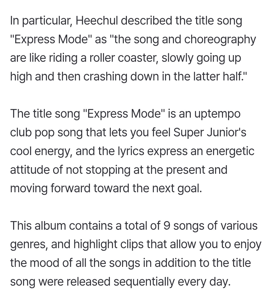 แดแดแด | โฅ๏ธ๐๐ฑ (@pc8anns) on Twitter photo Super Junior, 12th regular album highlight clip released.. โFeels like riding a roller coasterโ
"Slowly going up high and then crashing down in the latter half"
"Not stopping at the present and moving forward toward the next goal"
Yashh can't wait!! ๐๐
m.entertain.naver.com/home/article/1โฆ Super Junior, 12th regular album highlight clip released.. โFeels like riding a roller coasterโ
"Slowly going up high and then crashing down in the latter half"
"Not stopping at the present and moving forward toward the next goal"
Yashh can't wait!! ๐๐
m.entertain.naver.com/home/article/1โฆ