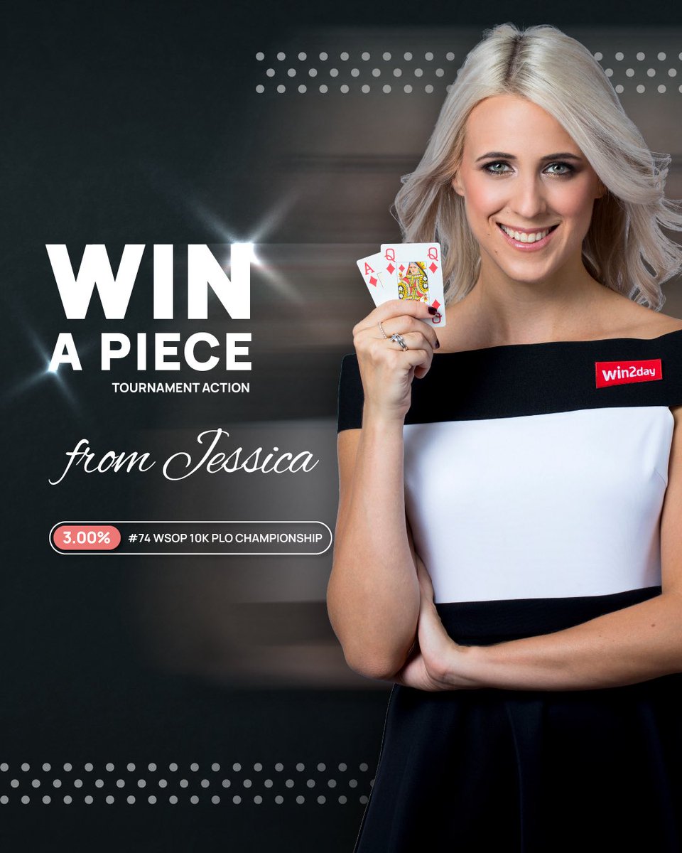 Jessica Teusl (@jessicateusl) on Twitter photo 3% GIVEAWAY of my #74 WSOP $10.000 PLO Championship 🤍
Enter the giveaway with this steps:
➡️ Follow me <a href="/JessicaTeusl/">Jessica Teusl</a>
➡️ Retweet, Like & Comment the Posting
Time to enter the giveaway… till I bust 😎 3% GIVEAWAY of my #74 WSOP $10.000 PLO Championship 🤍
Enter the giveaway with this steps:
➡️ Follow me <a href="/JessicaTeusl/">Jessica Teusl</a>
➡️ Retweet, Like & Comment the Posting
Time to enter the giveaway… till I bust 😎